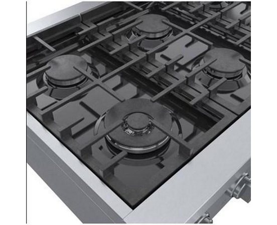 Dessus de cuisinière encastrée à gaz de 36 po. avec brûleur OptiSim® Bosch - RGM8658UC