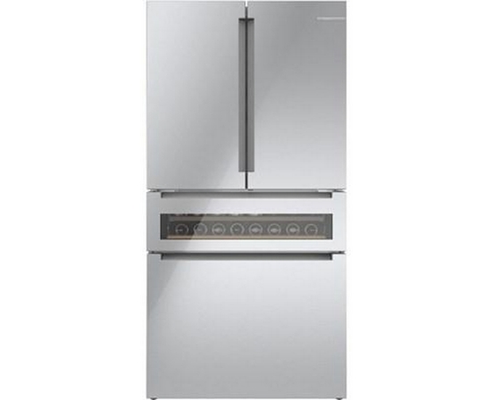 Réfrigérateur quatre portes avec porte à deux battants à profondeur de comptoir de 36 po., 20,5 Pi cu. avec FlexBar™ Bosch - B36CL81ENG