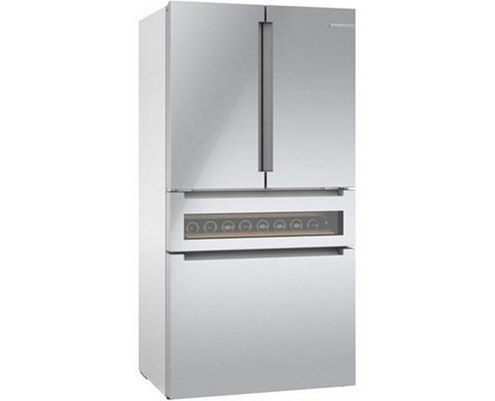 Réfrigérateur quatre portes avec porte à deux battants à profondeur de comptoir de 36 po., 20,5 Pi cu. avec FlexBar™ Bosch - B36CL81ENG