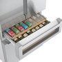 Réfrigérateur quatre portes avec porte à deux battants à profondeur de comptoir de 36 po., 20,5 Pi cu. avec FlexBar™ Bosch - B36CL81ENG