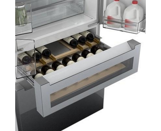 Réfrigérateur quatre portes avec porte à deux battants à profondeur de comptoir de 36 po., 20,5 Pi cu. avec FlexBar™ Bosch - B36CL81ENG