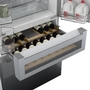 Réfrigérateur quatre portes avec porte à deux battants à profondeur de comptoir de 36 po., 20,5 Pi cu. avec FlexBar™ Bosch - B36CL81ENG
