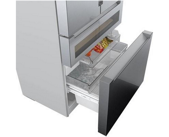 Réfrigérateur quatre portes avec porte à deux battants à profondeur de comptoir de 36 po., 20,5 Pi cu. avec FlexBar™ Bosch - B36CL81ENG