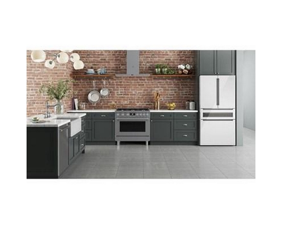 Réfrigérateur quatre portes avec porte à deux battants à profondeur de comptoir de 36 po., 20,5 Pi cu. avec FlexBar™ Bosch - B36CL81ENW