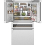 Réfrigérateur quatre portes avec porte à deux battants à profondeur de comptoir de 36 po., 20,5 Pi cu. avec FlexBar™ Bosch - B36CL81ENW