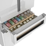 Réfrigérateur quatre portes avec porte à deux battants à profondeur de comptoir de 36 po., 20,5 Pi cu. avec FlexBar™ Bosch - B36CL81ENW