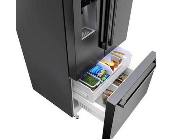 Réfrigérateur à portes françaises avec congélateur en bas, 36 po, série 500 Bosch - B36FD52SNB