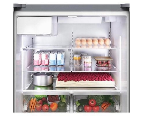 Réfrigérateur à portes françaises avec congélateur en bas, 36 po, série 500 Bosch - B36FD52SNB