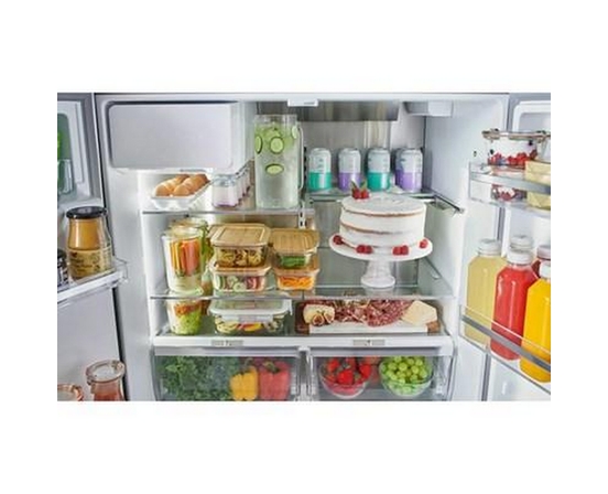 Réfrigérateur à portes françaises congélateur en bas 36'' Acier brossé anti-traces, Total No Frost Bosch - B36CD52SNS