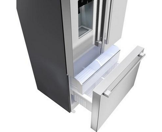 Réfrigérateur à portes françaises congélateur en bas 36'' Acier brossé anti-traces, Total No Frost Bosch - B36CD52SNS