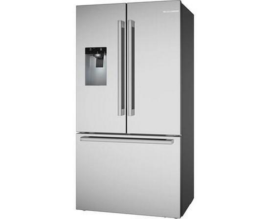 Réfrigérateur à portes françaises congélateur en bas 36'' Acier brossé anti-traces, Total No Frost Bosch - B36CD52SNS