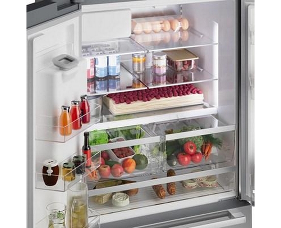 Réfrigérateur à portes françaises congélateur en bas 36'' Acier brossé anti-traces, Total No Frost Bosch - B36CD52SNS