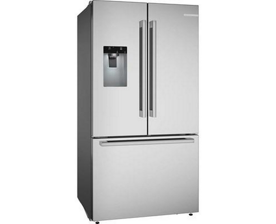 Réfrigérateur à portes françaises congélateur en bas 36'' Acier brossé anti-traces, Total No Frost Bosch - B36FD52SNS