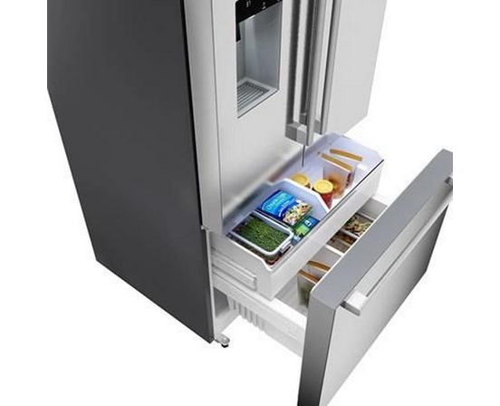Réfrigérateur à portes françaises congélateur en bas 36'' Acier brossé anti-traces, Total No Frost Bosch - B36FD52SNS