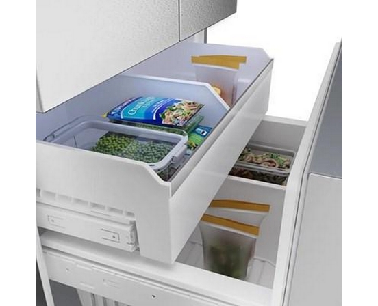 Réfrigérateur à portes françaises congélateur en bas 36'' Acier brossé anti-traces, Total No Frost Bosch - B36FD52SNS