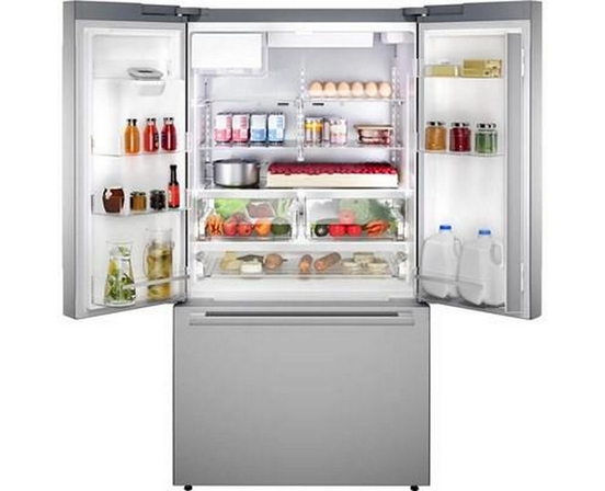 Réfrigérateur à portes françaises congélateur en bas 36'' Acier brossé anti-traces, Total No Frost Bosch - B36FD52SNS