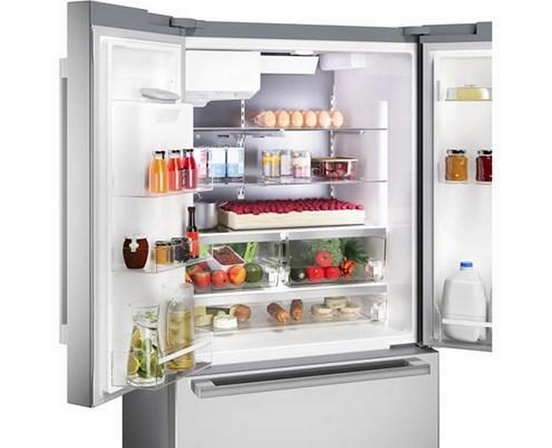 Réfrigérateur à portes françaises congélateur en bas 36'' Acier brossé anti-traces, Total No Frost Bosch - B36FD52SNS