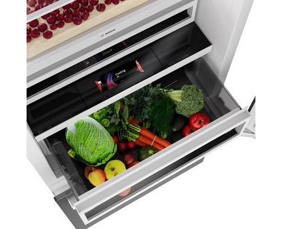 Réfrigérateur à congélateur inférieur intégré de 30 po., 16.5 Pi cu. avec connectivité Wi-Fi Bosch - B30BB130SS