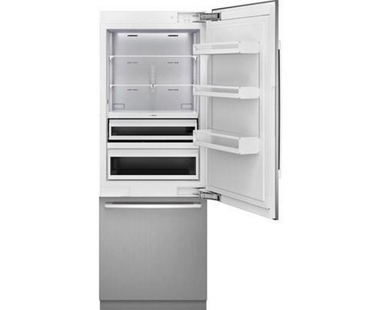 Réfrigérateur à congélateur inférieur intégré de 30 po., 16.5 Pi cu. avec connectivité Wi-Fi Bosch - B30BB130SS