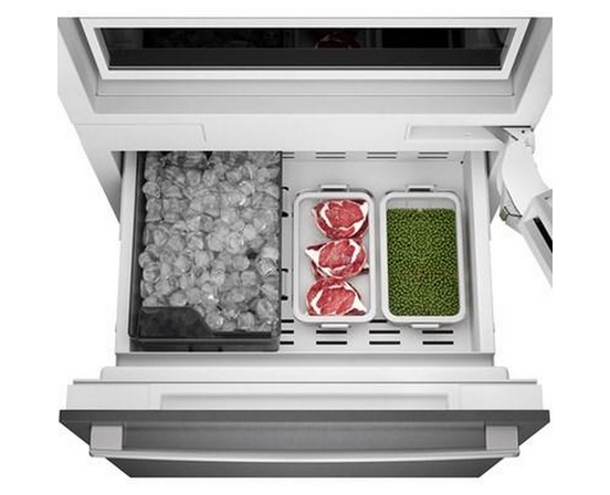 Réfrigérateur à congélateur inférieur intégré de 30 po., 16.5 Pi cu. avec connectivité Wi-Fi Bosch - B30BB130SS