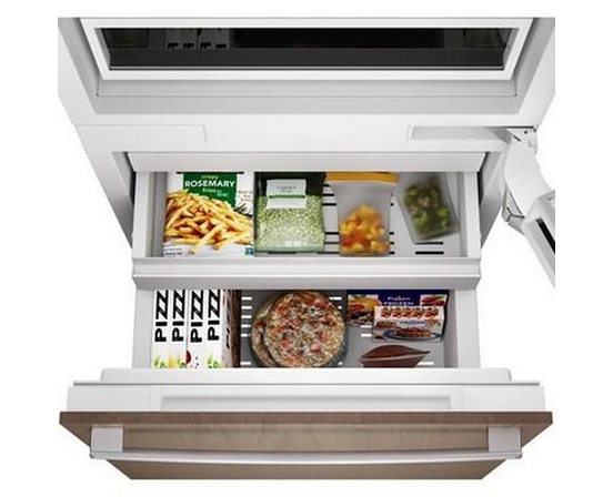 Réfrigérateur à congélateur inférieur intégré de 30 po., 16.5 Pi cu. avec connectivité Wi-Fi Bosch - B30IB100SP