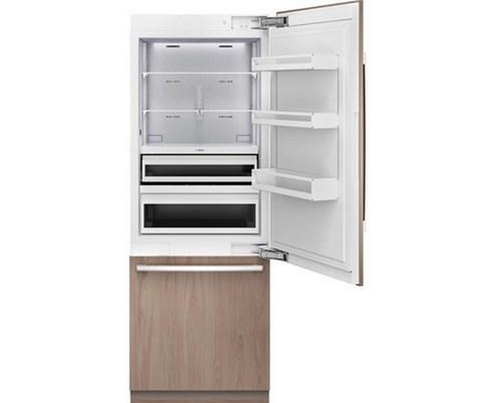 Réfrigérateur à congélateur inférieur intégré de 30 po., 16.5 Pi cu. avec connectivité Wi-Fi Bosch - B30IB100SP