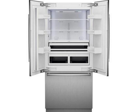 Réfrigérateur à congélateur inférieur intégré de 36 po., 20.1 Pi cu. avec connectivité Wi-Fi Bosch - B36BT130NS