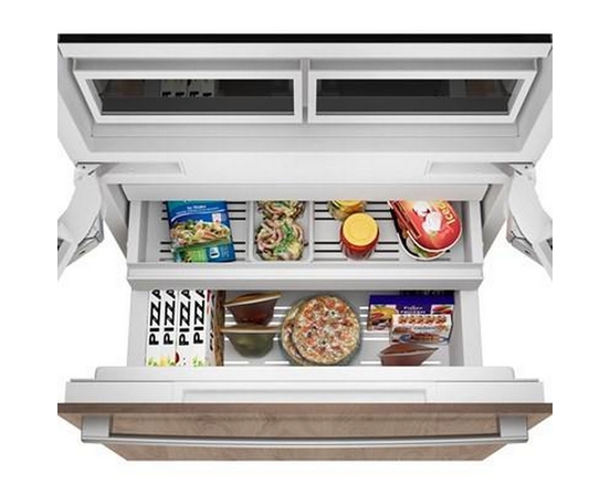 Réfrigérateur à congélateur inférieur intégré de 36 po., 20.1 Pi cu. avec connectivité Wi-Fi Bosch - B36IT100NP