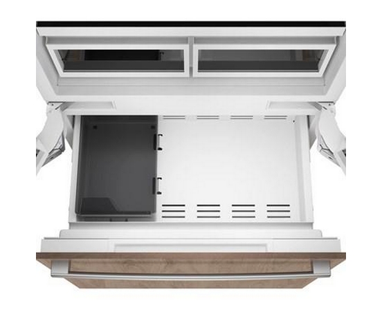 Réfrigérateur à congélateur inférieur intégré de 36 po., 20.1 Pi cu. avec connectivité Wi-Fi Bosch - B36IT100NP