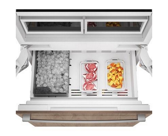Réfrigérateur à congélateur inférieur intégré de 36 po., 20.1 Pi cu. avec connectivité Wi-Fi Bosch - B36IT100NP
