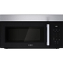 Four à micro-ondes à hotte intégrée de 30 po 1.7 Pi cu. avec écran ACL Bosch - HMV1055C