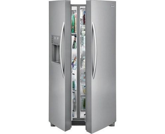 Réfrigérateur côte-à-côte amovible de 36 po., 25,6 Pi cu. avec système distributeur d'eau et de glaçons Frigidaire Gallery - GRSS2652AF