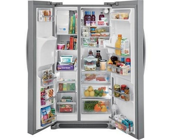 Réfrigérateur côte-à-côte amovible de 36 po., 25,6 Pi cu. avec système distributeur d'eau et de glaçons Frigidaire Gallery - GRSS2652AF