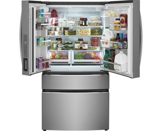 Réfrigérateur à profondeur de comptoir, quatre portes avec porte à deux battants de 36 po, 22,1 Pi cu.. avec machine à glaçons interne Frigidaire Gallery - GRMG2272CF