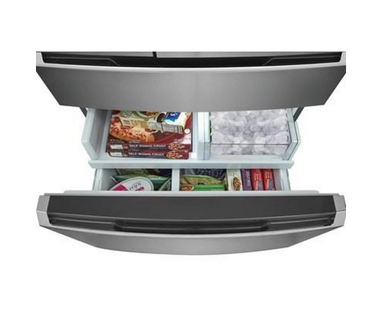 Réfrigérateur à profondeur de comptoir, quatre portes avec porte à deux battants de 36 po, 22,1 Pi cu.. avec machine à glaçons interne Frigidaire Gallery - GRMG2272CF