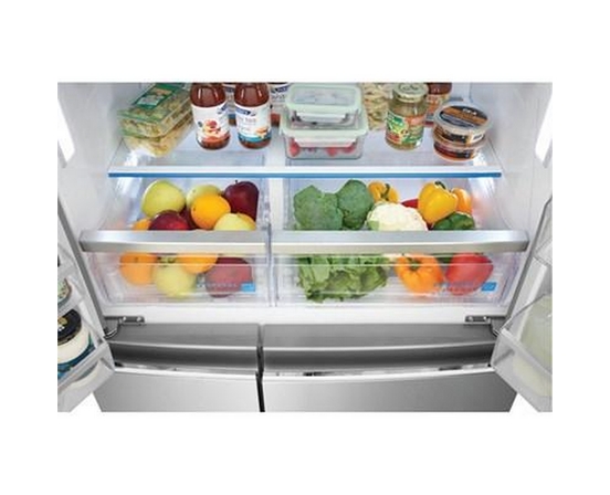Réfrigérateur quatre portes avec porte à deux battants à profondeur de comptoir de 36 po, 21,5 Pi cu.. avec machine à glaçons Frigidaire Gallery - GRQC2255BF