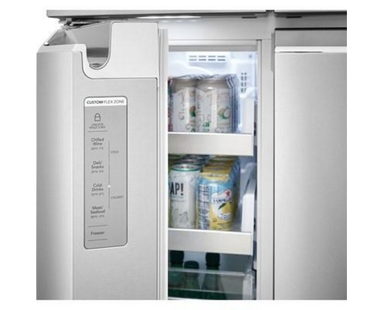 Réfrigérateur quatre portes avec porte à deux battants à profondeur de comptoir de 36 po, 21,5 Pi cu.. avec machine à glaçons Frigidaire Gallery - GRQC2255BF