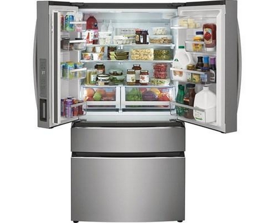 Réfrigérateur quatre portes avec porte à deux battants de 27,2 Pi cu.. avec distributeur d'eau interne et machine à glaçons Frigidaire Gallery - GRMN2872AF