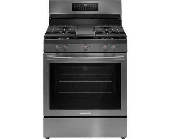 Cuisinière amovible à gaz de 30 po avec technologie Air Fry Frigidaire Gallery - GCRG3060BD