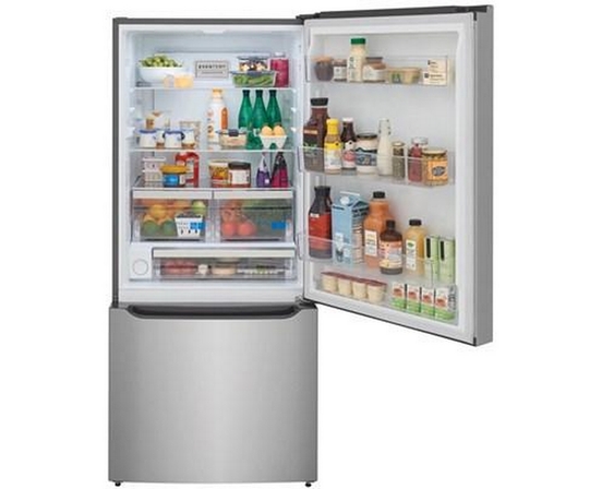 Réfrigérateur à congélateur inférieur autonome de 30 po, 20,3 Pi cu.. avec distributeur d'eau et machine de glaçons Frigidaire Gallery - GRBN2012AF