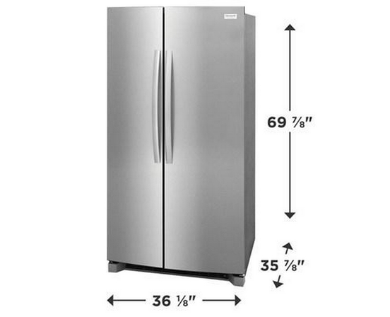 Réfrigérateur côte-à-côte autonome de 36 po, 26 Pi cu.. Frigidaire Gallery - GRSN2620AF