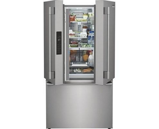 Réfrigérateur trois portes avec porte à deux battants à profondeur de comptoir de 36 po, 23,3 Pi cu.. avec affichage numérique Frigidaire Professional - PRFG2383AF