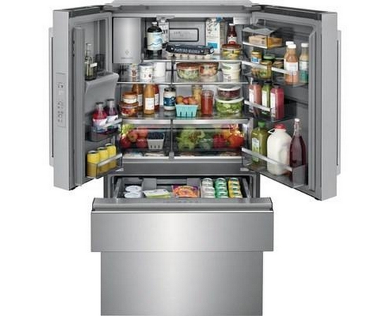 Réfrigérateur quatre portes avec porte à deux battants à profondeur de comptoir avec tiroir TempAdapt™ Electrolux - ERMC2295AS