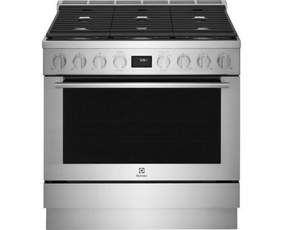 Cuisinière amovible à biénergie de 36 po Electrolux - ECFD3668AS