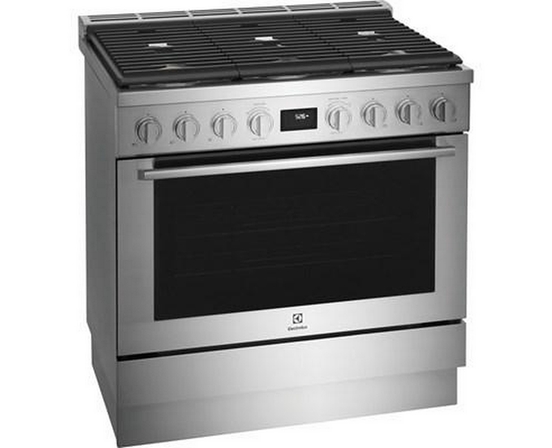 Cuisinière amovible à biénergie de 36 po Electrolux - ECFD3668AS