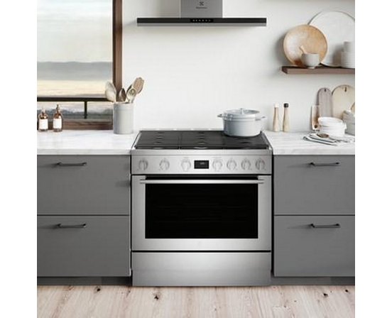 Cuisinière amovible à biénergie de 36 po Electrolux - ECFD3668AS