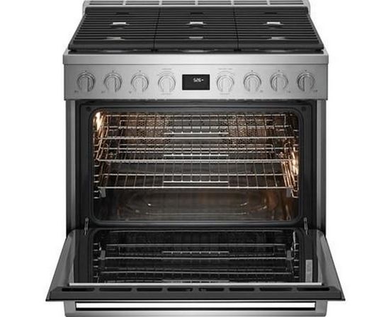 Cuisinière amovible à biénergie de 36 po Electrolux - ECFD3668AS