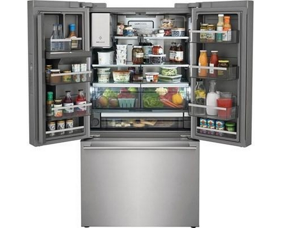 Réfrigérateur à profondeur de comptoir à trois portes avec porte à deux battants avec distributeur d'eau de glaçons Electrolux - ERFC2393AS