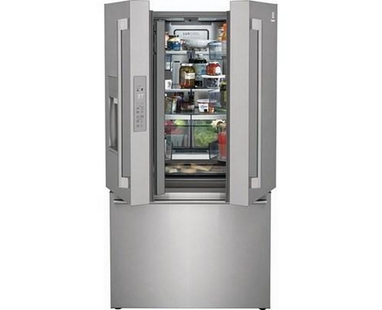 Réfrigérateur à profondeur de comptoir à trois portes avec porte à deux battants avec distributeur d'eau de glaçons Electrolux - ERFC2393AS