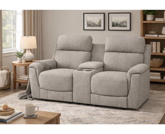 Causeuse inclinable avec console de Palliser